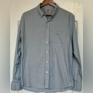EUC Faherty Brand Button-Up Shirt Men’s Large | Heather Blue Coastal Oxford